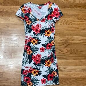 Guess Floral V-Neck Dress
